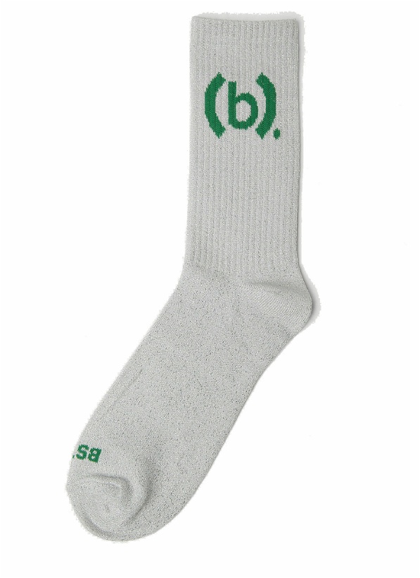 Photo: Logo Intarsia Socks in Grey