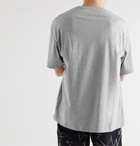 Acne Studios - Logo-Print Mélange Cotton-Jersey T-Shirt - Gray