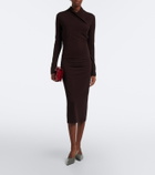 Max Mara Jersey midi dress