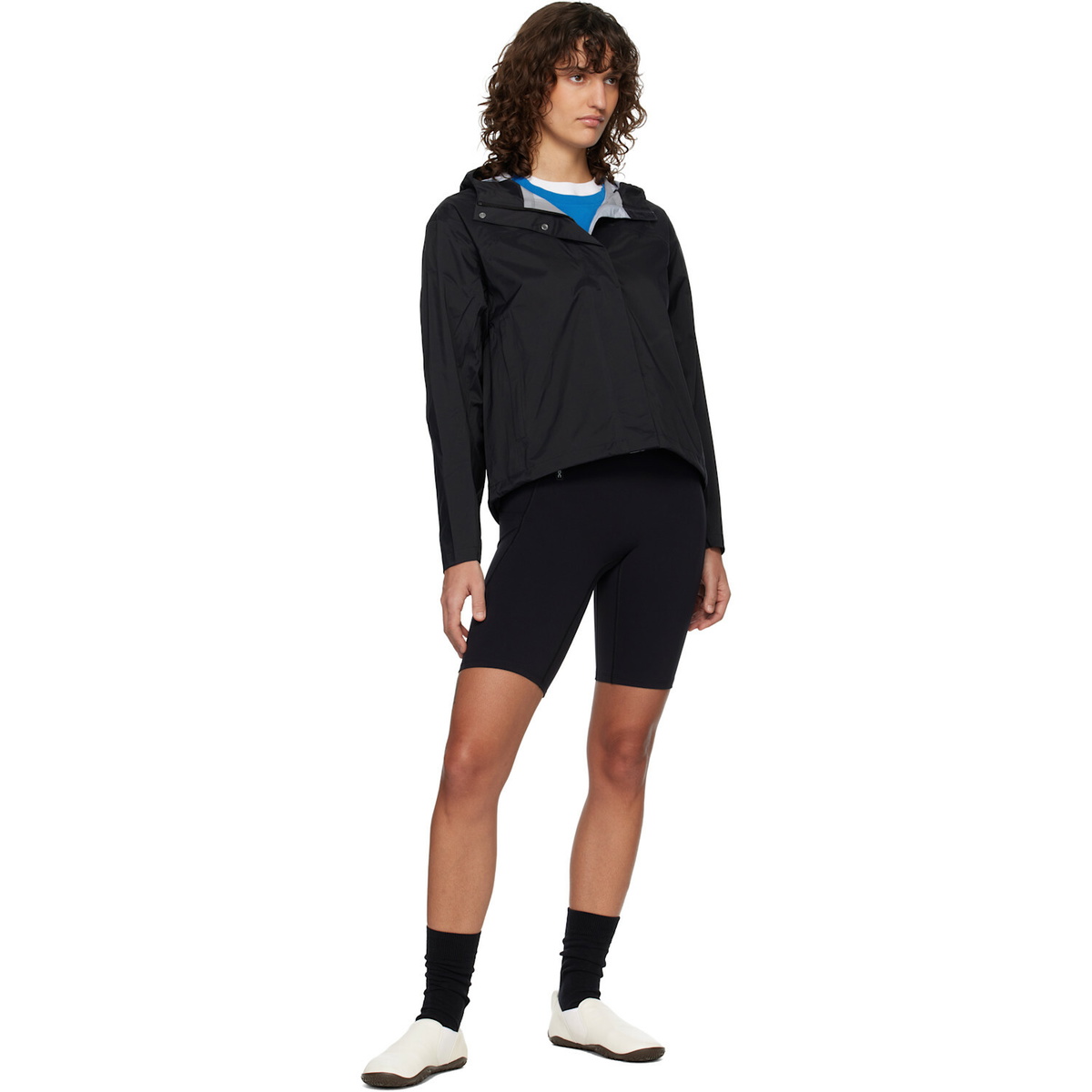 The North Face Black Voyage Rain 3L Hooded Rain Jacket