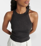 Brunello Cucinelli Cashmere and silk-blend tank top