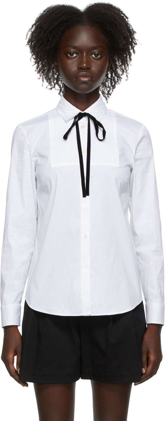 Valentino Cotton Poplin Shirt in White