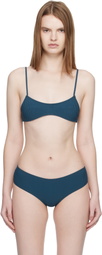 Fruity Booty Blue Bream Stripe Bikini Top
