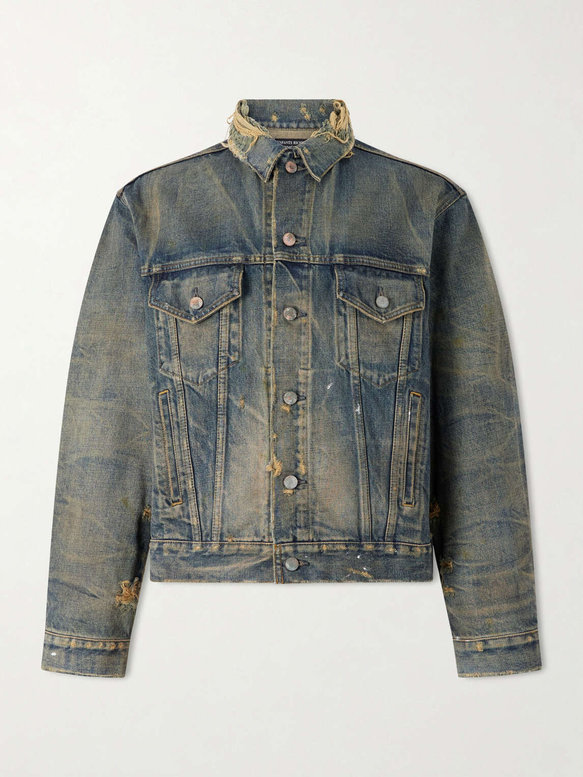 Enfants Riches Déprimés - Type 3 Distressed Denim Jacket - Blue