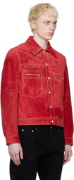Haulier Red Concorde Leather Jacket