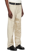 Burberry Beige Regular Fit EKD Jeans