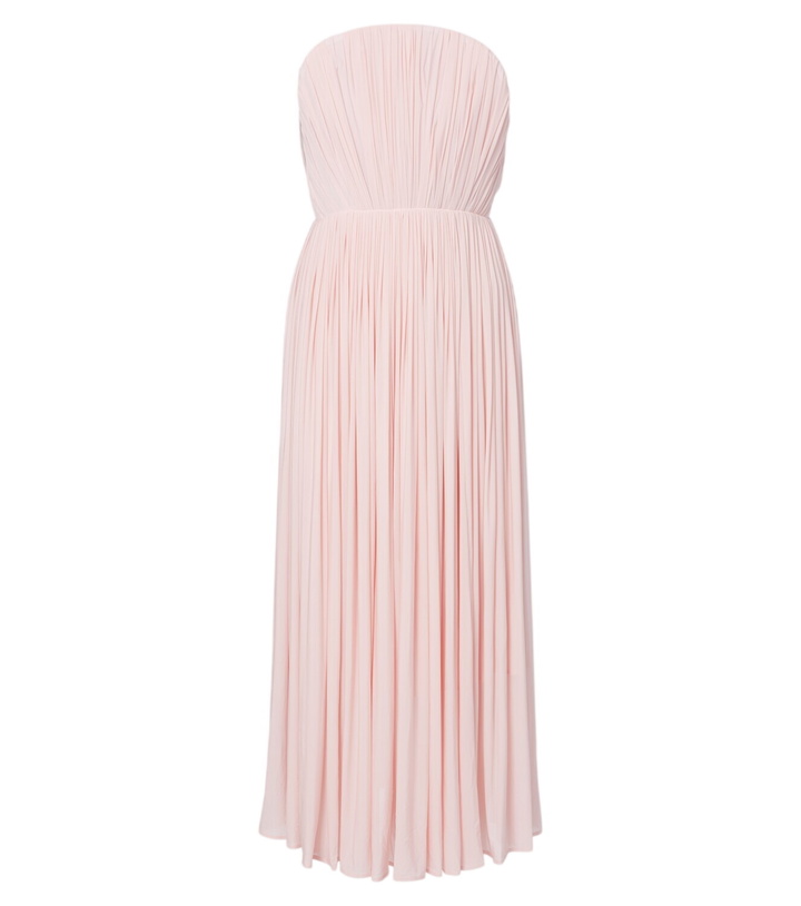 Photo: Magda Butrym Pleated bustier cocktail dress