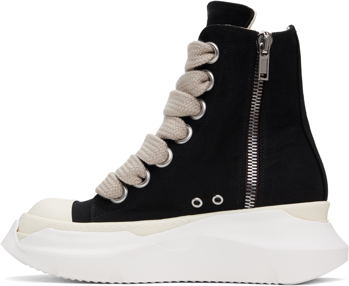 Rick Owens DRKSHDW Black Hollywood Jumbo Laces Abstract Sneaks