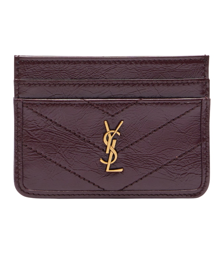 Photo: Saint Laurent Niki leather card holder