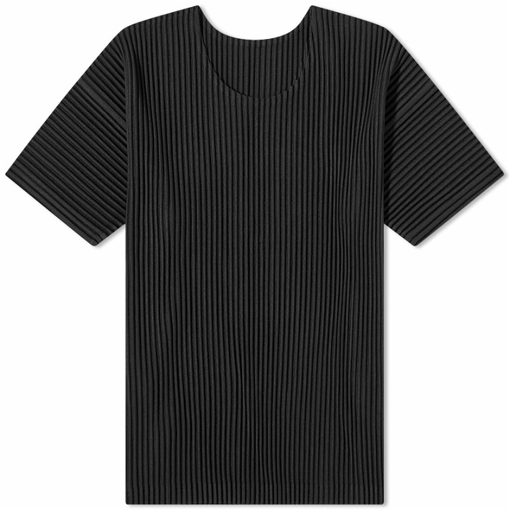 Photo: Homme Plissé Issey Miyake Men's Pleated T-Shirt in Black