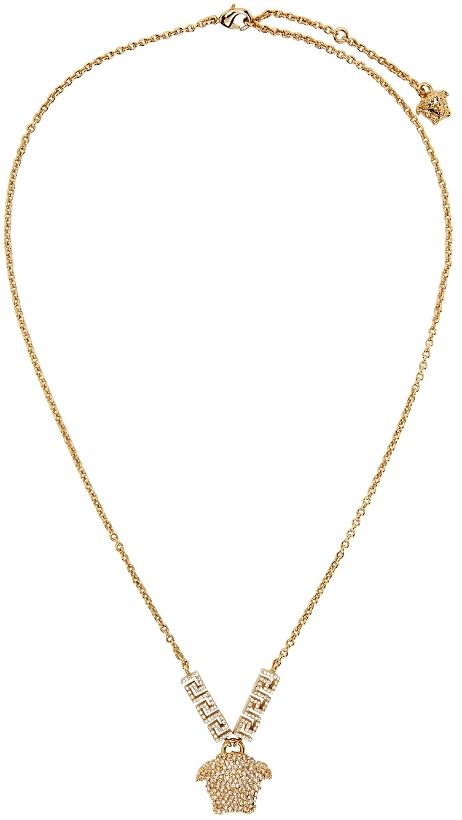 Photo: Versace Gold Crystal Medusa Necklace
