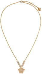 Versace Gold Crystal Medusa Necklace