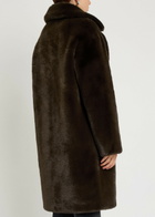 Stand Studio Camille Cocoon Leopard-print Faux fur Coat Brown