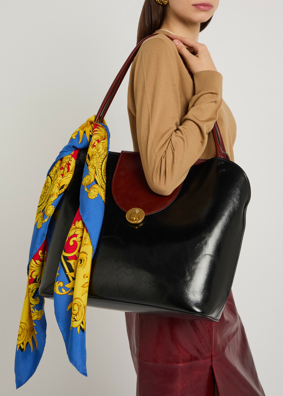 Versace Large Leather Tote bag - Black - One Size