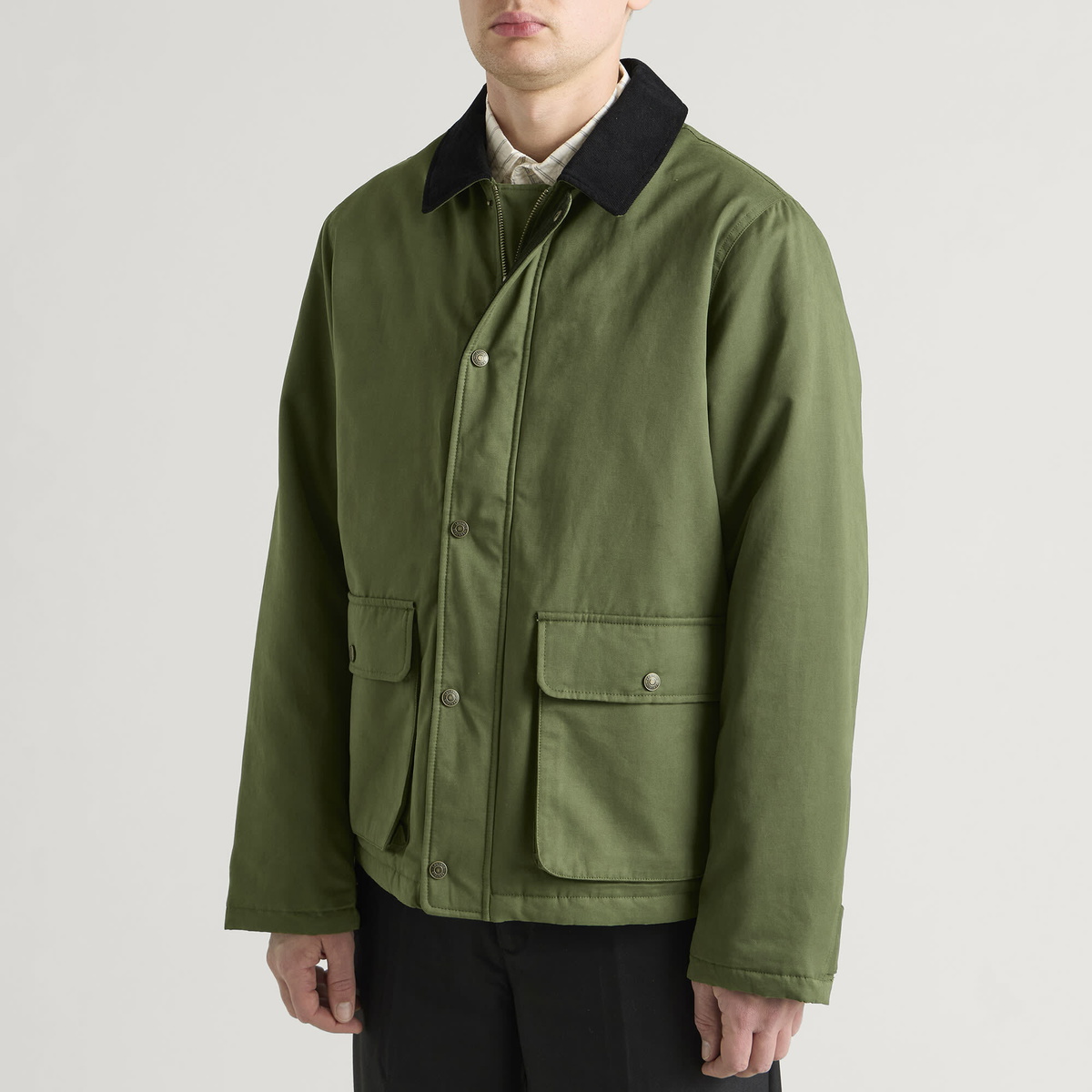 Les Deux Men's Worker Jacket in Rifle Green