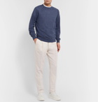 Brunello Cucinelli - Tapered Linen and Cotton-Blend Trousers - Neutrals