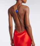 Retrofête Arianell embellished satin gown