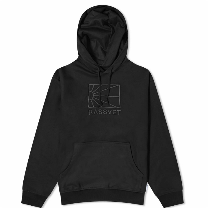 Photo: PACCBET Men's Washed Logo Pullover Hoodie in Black