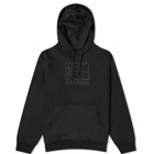 PACCBET Men's Washed Logo Pullover Hoodie in Black