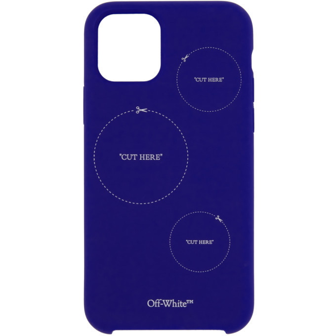 Photo: Off-White Blue Cut Here iPhone 11 Pro Case