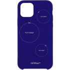 Off-White Blue Cut Here iPhone 11 Pro Case