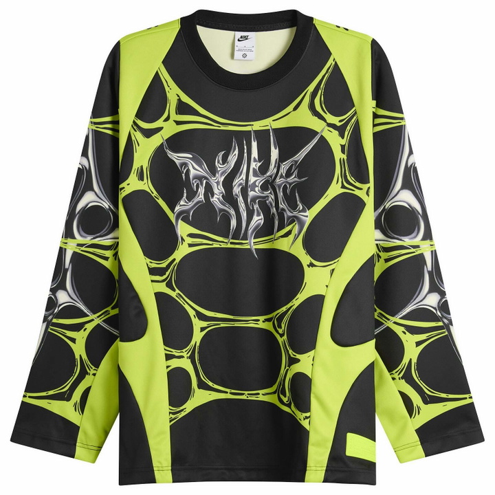 Photo: Nike Men's Project F.R.O.G. Jelly Cage Jersey Top in Black/Cream/Volt Ice