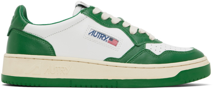 Photo: AUTRY Green & White Medalist Low Sneakers