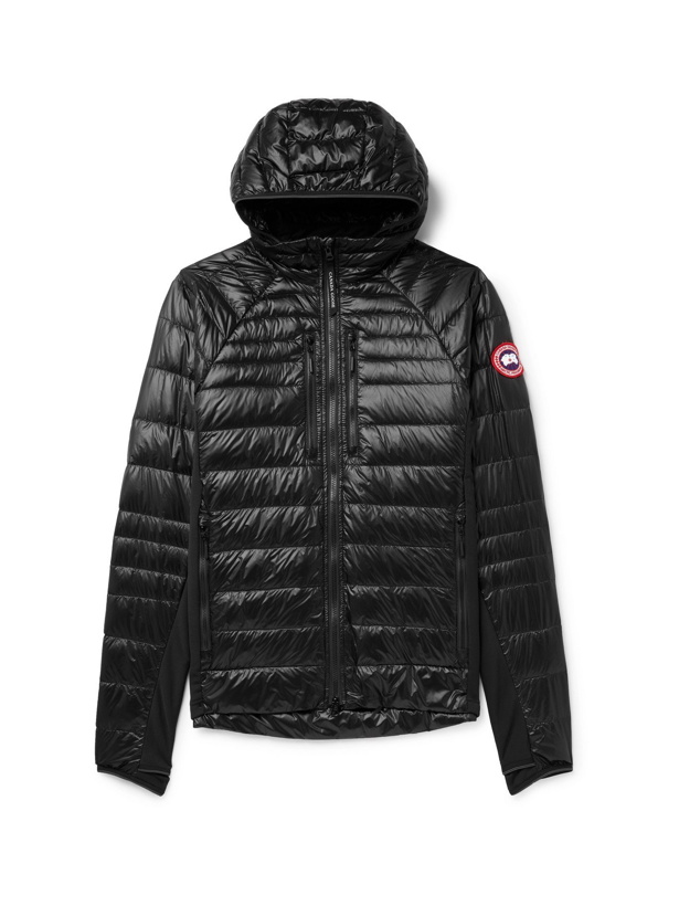 Photo: CANADA GOOSE - Hybridge Lite Slim-Fit Quilted Shell Hooded Down Jacket - Black - S