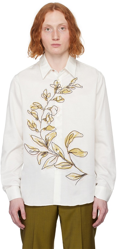 Photo: Paul Smith Off-White Embroidered Shirt