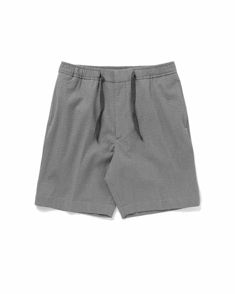 Photo: Officine Générale Phil Short Jap Cot Seersucker Grey - Mens - Casual Shorts