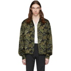 Dries Van Noten Khaki Jacquard Floral Jacket