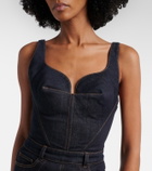 Givenchy Denim bustier dress