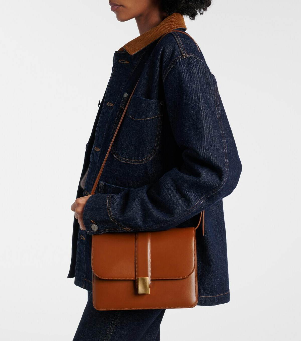 Khaite Blake leather crossbody bag