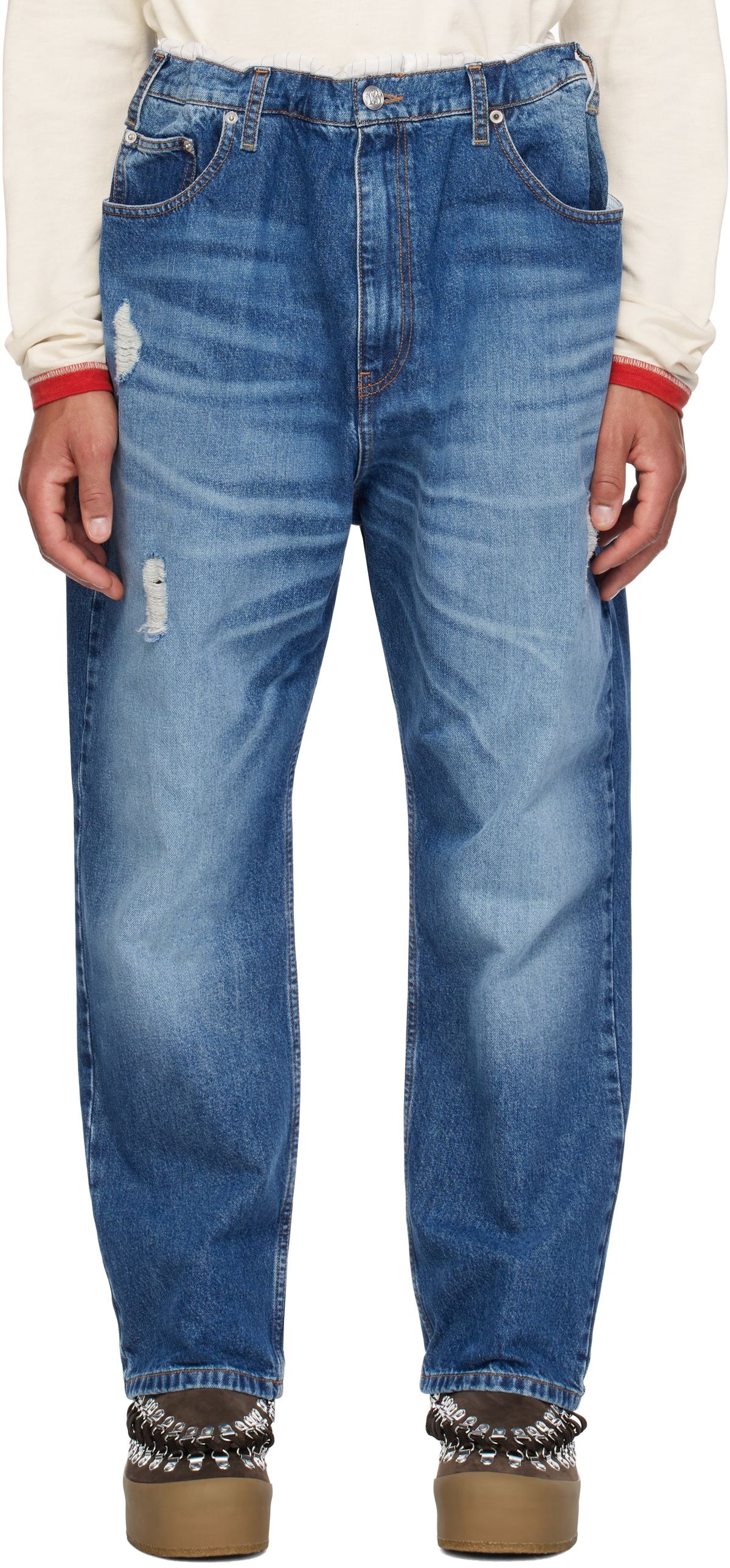 BLUEMARBLE Blue Trompe L'œil Jeans