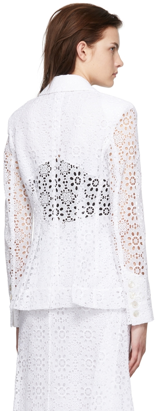 Erdem White Lilith Blazer