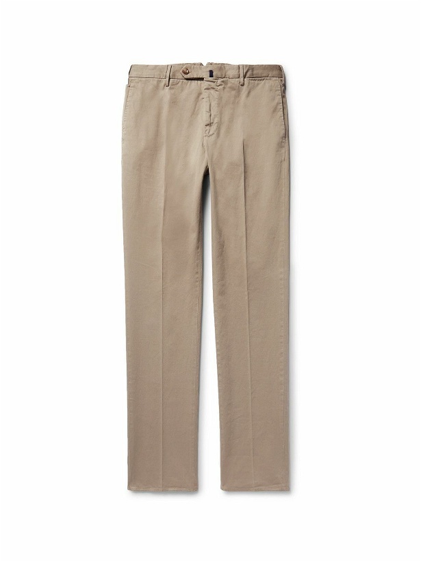 Photo: Incotex - Four Season Relaxed-Fit Cotton-Blend Chinos - Neutrals