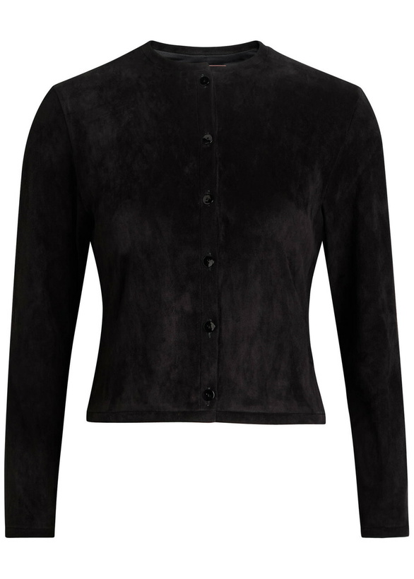 Photo: Stouls Astrid 25 Stretch-suede Cardigan Black