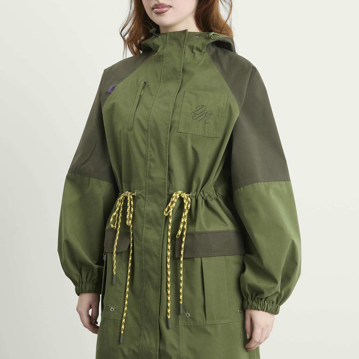 Damson Madder Women's Logan Raincoat in Forrest