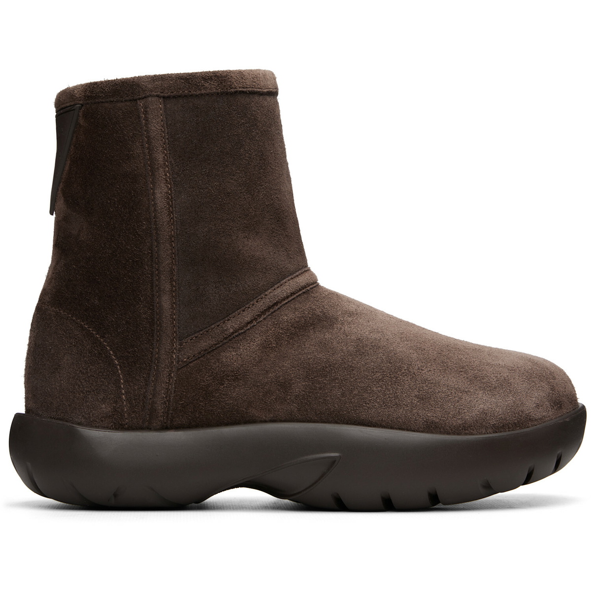 Bottega Veneta Brown Snap Ankle Boots