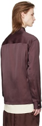 Jil Sander Purple Flap Pocket Shirt