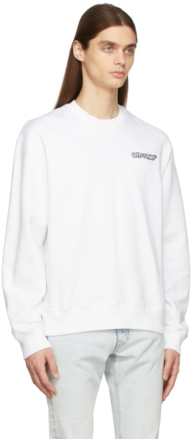 Off-White White Blur Sweatshirt Off-White