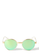 Mirrored Tinted Sunglasses in Green