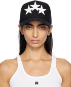 AMIRI Black & White 3 Star Trucker Cap