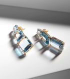 Mateo Arithmetic Composition 14kt gold drop earrings with topaz
