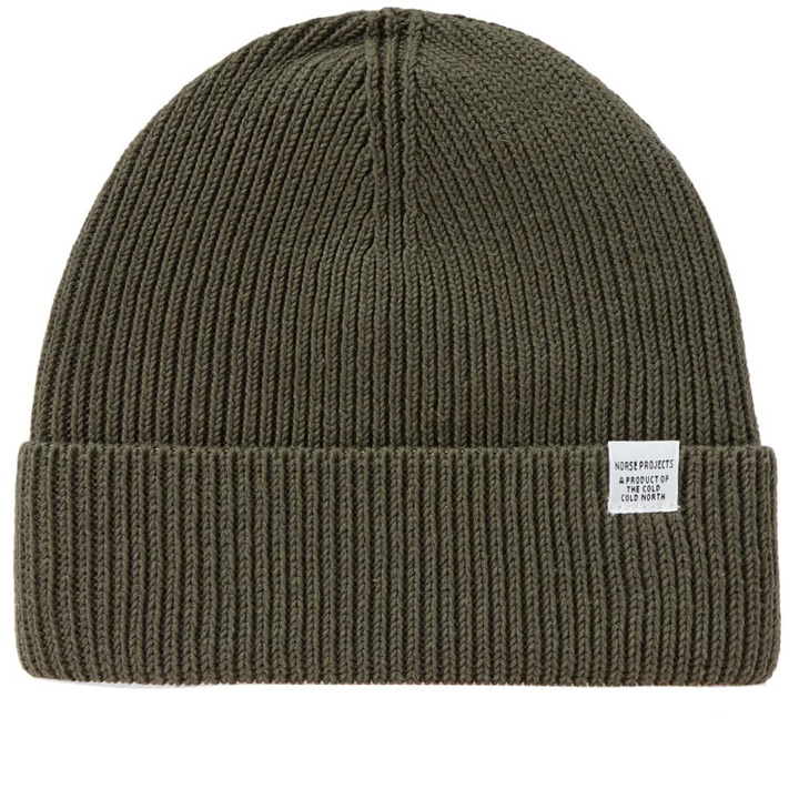 Photo: Norse Projects Cotton Watch Beanie Green