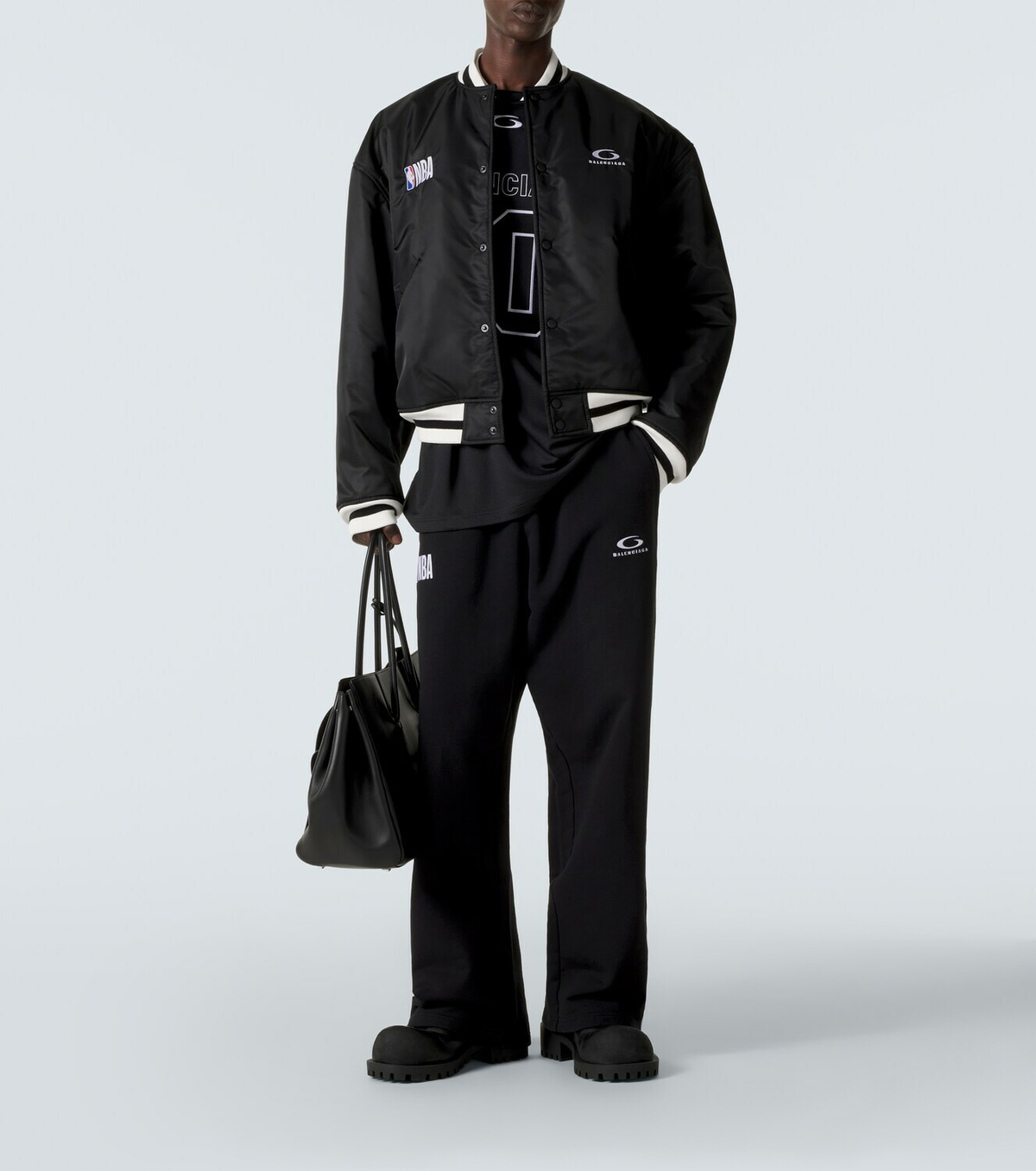 Balenciaga x NBA logo cotton fleece sweatpants