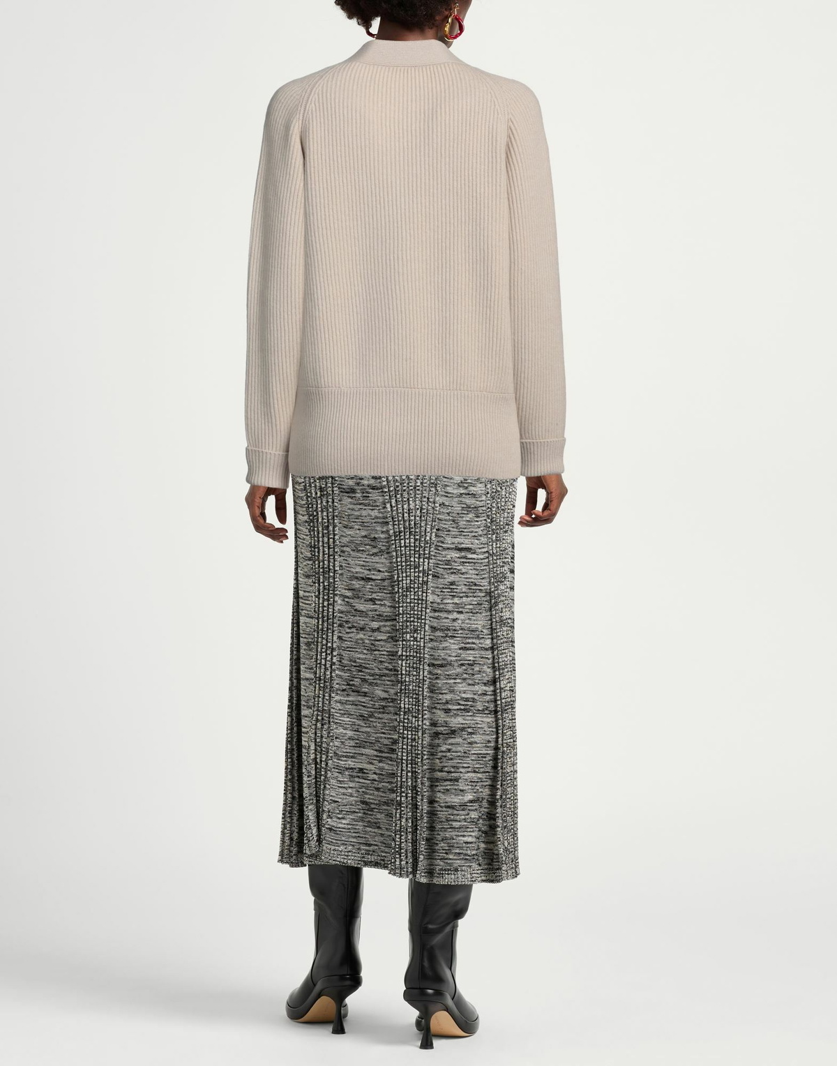 Fedeli Womens Cardigan in Beige