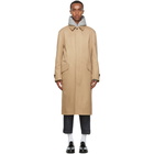 Comme des Garcons Homme Beige Cotton Twill Coat