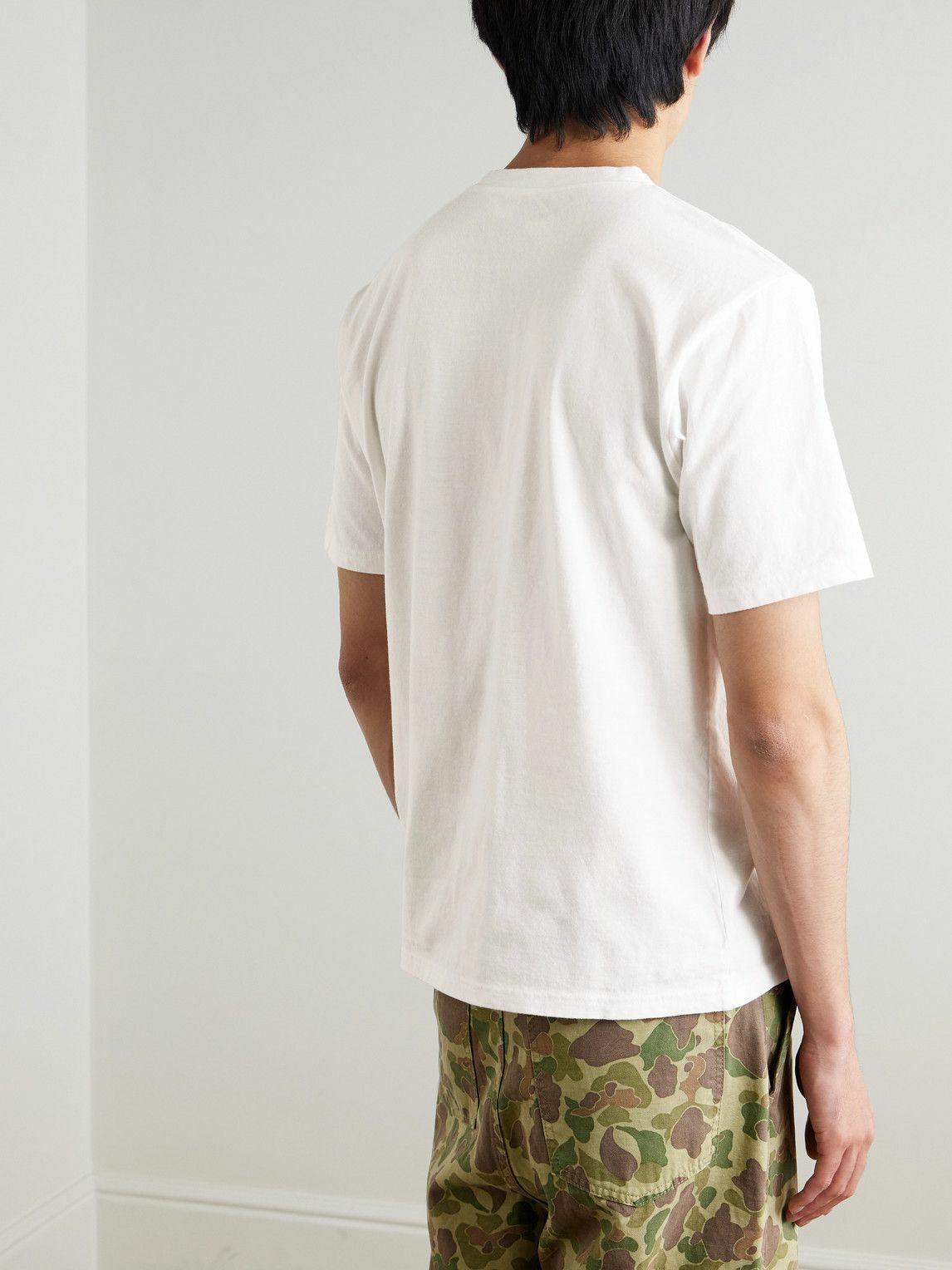 KAPITAL - Printed Cotton-Jersey T-Shirt - Green
