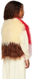 The Animals Observatory Kids Multicolor Shrew Faux-Fur Vest